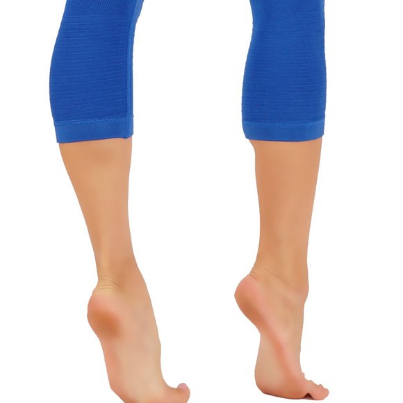 Workout Women Capri Legings High Compression Pants - Picture 3 of 6